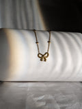 Anti-tarnish Gold bow Pendant