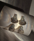 Oxidised Silver Jhumka