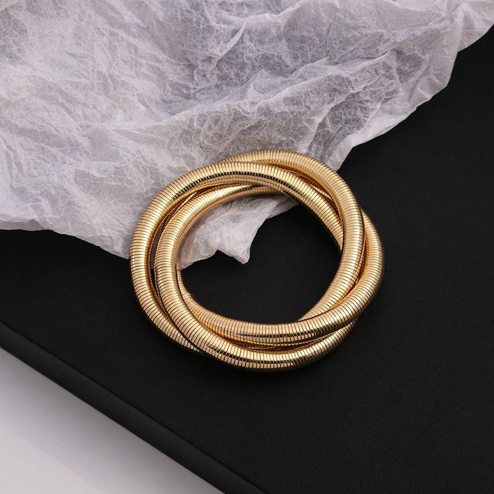 Triple-layer wrap snake Bracelet