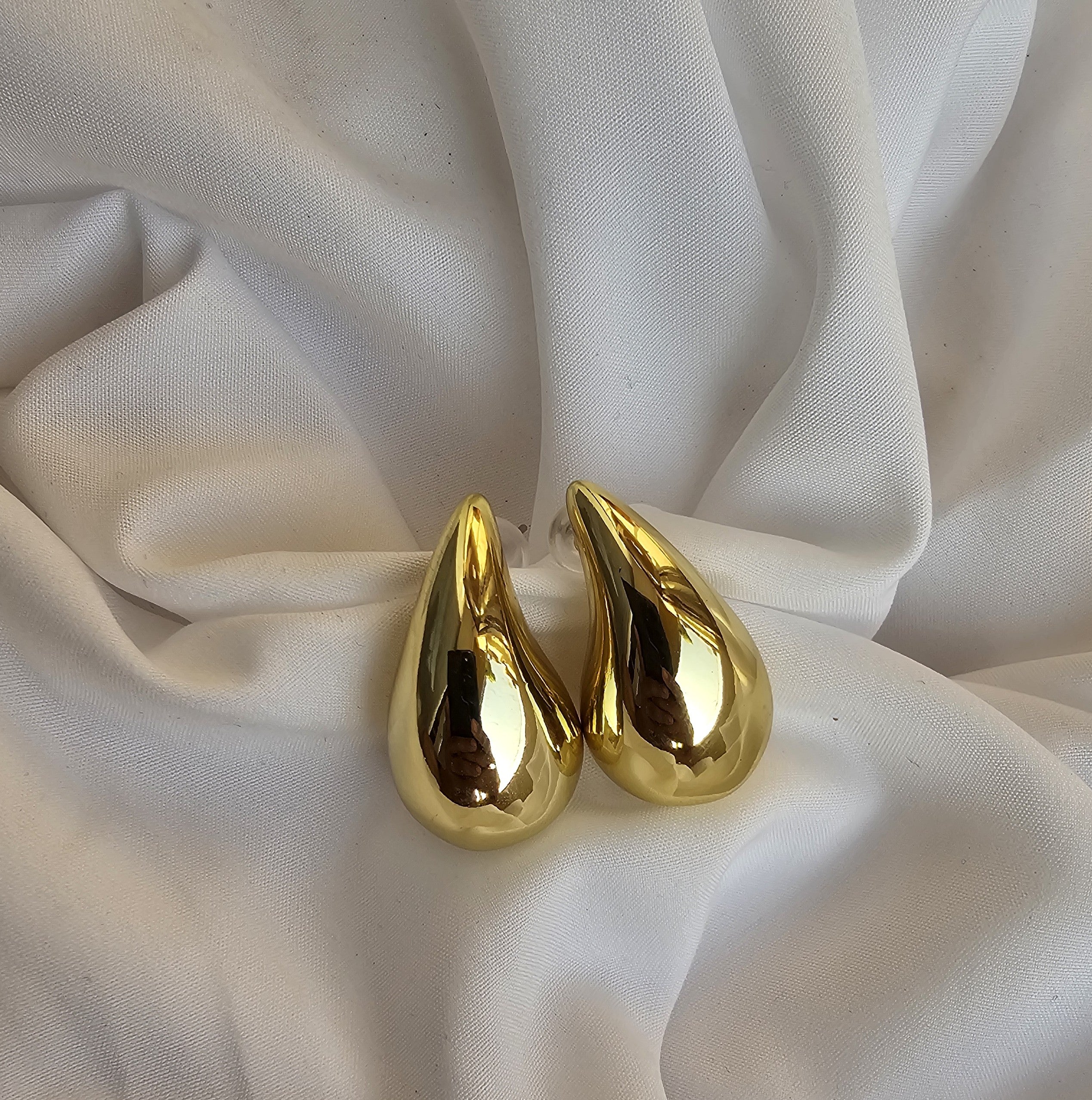 Steel Gold Plated Earring