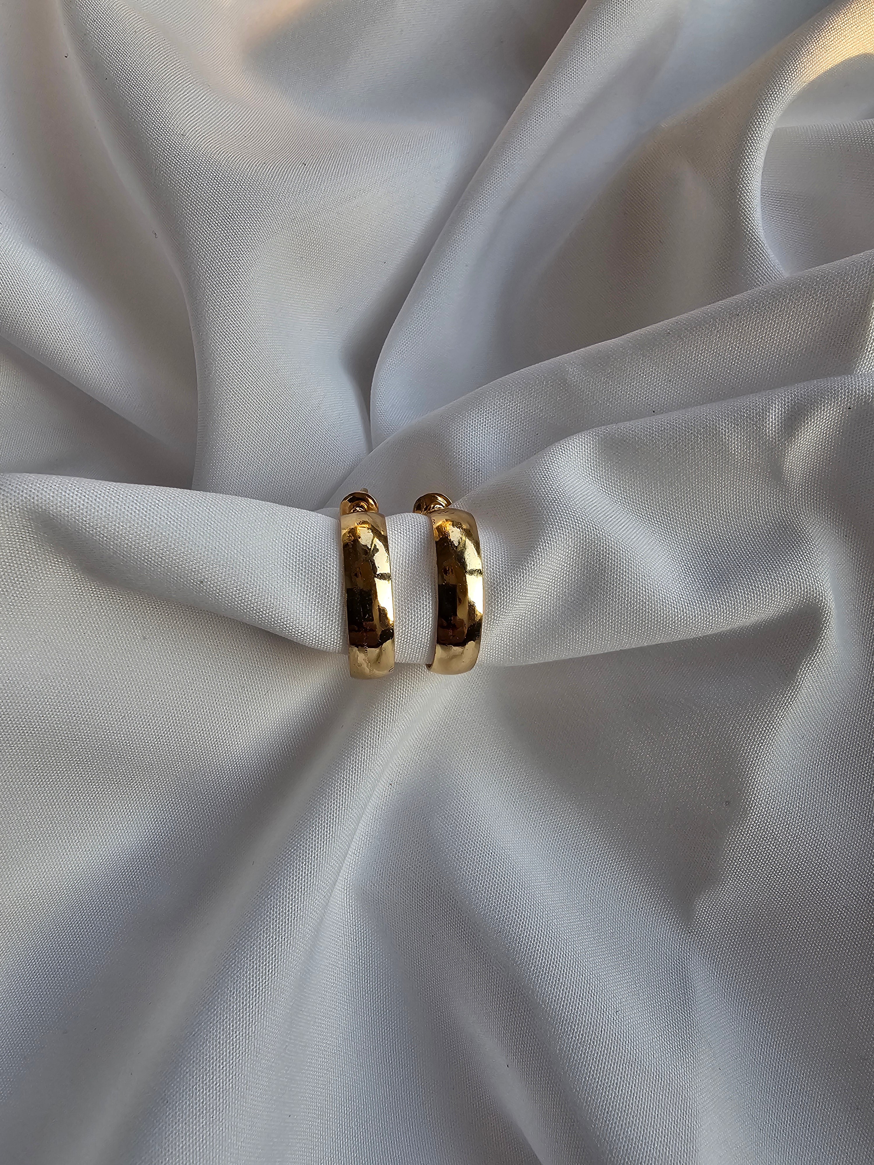 Thick Tube Hoop Earrings