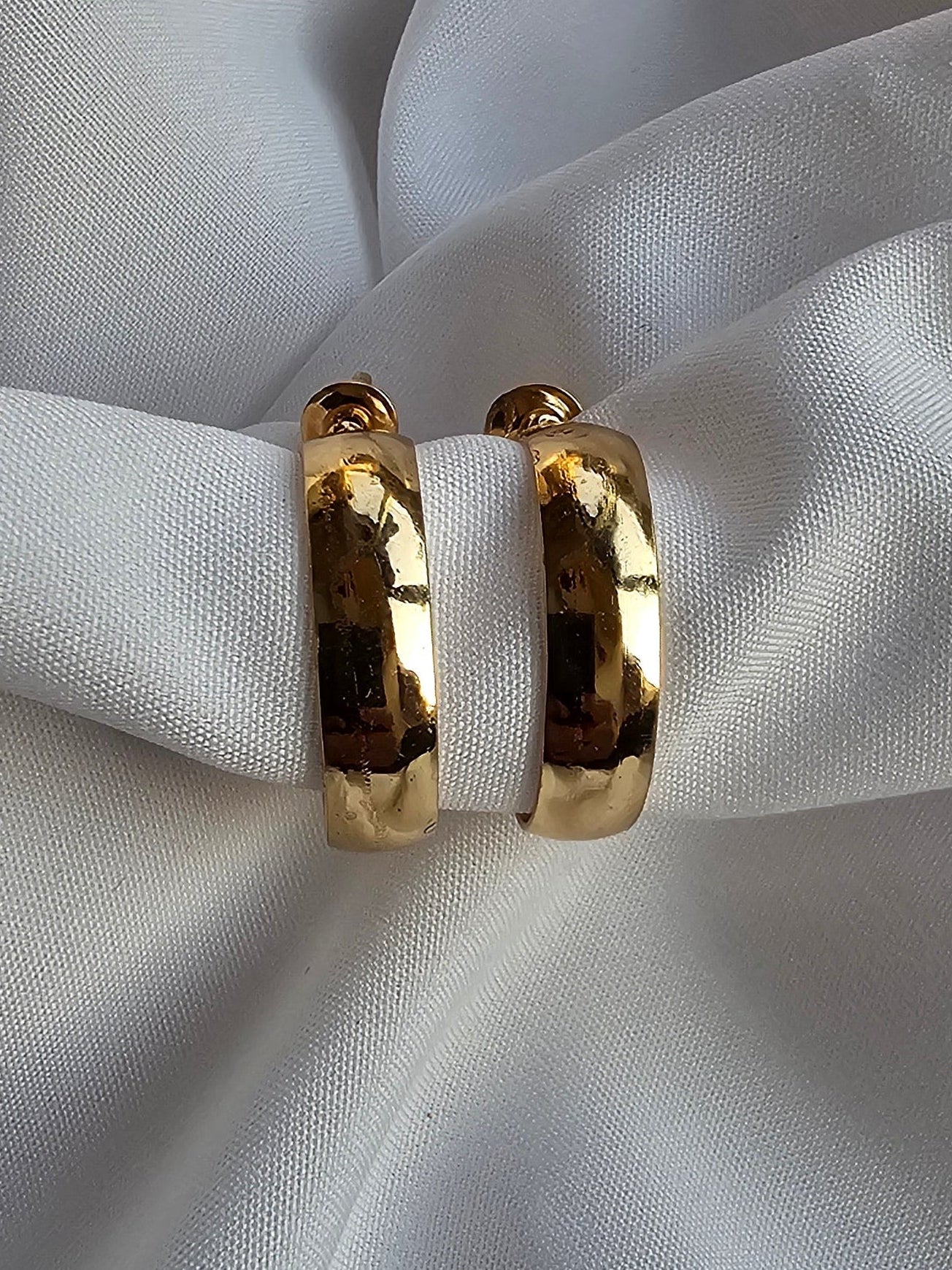 Thick Tube Hoop Earrings
