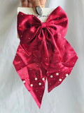 Ruby Pearl Glam Bow (Red)