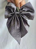 Sparkle Bow – (Dark Grey)