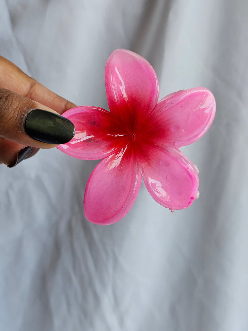 Flower Hair Clips (Orange, Pink)