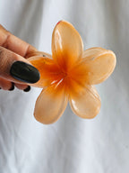 Flower Hair Clips (Orange, Pink)