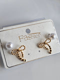 Pearl Bow Earrings