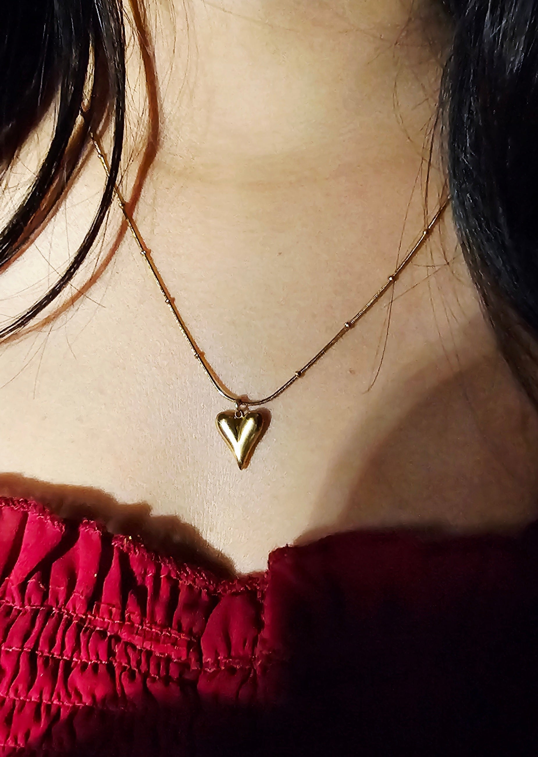 Anti tarnish Heart pendant (gold plated)