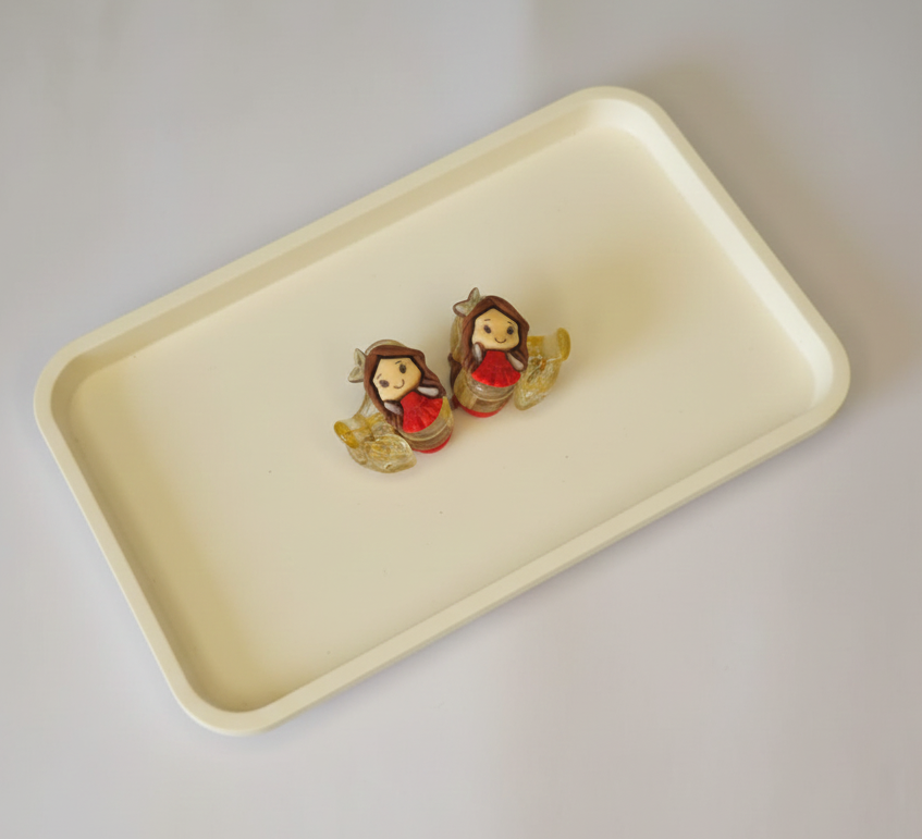 Doll Hair Clips(Red)