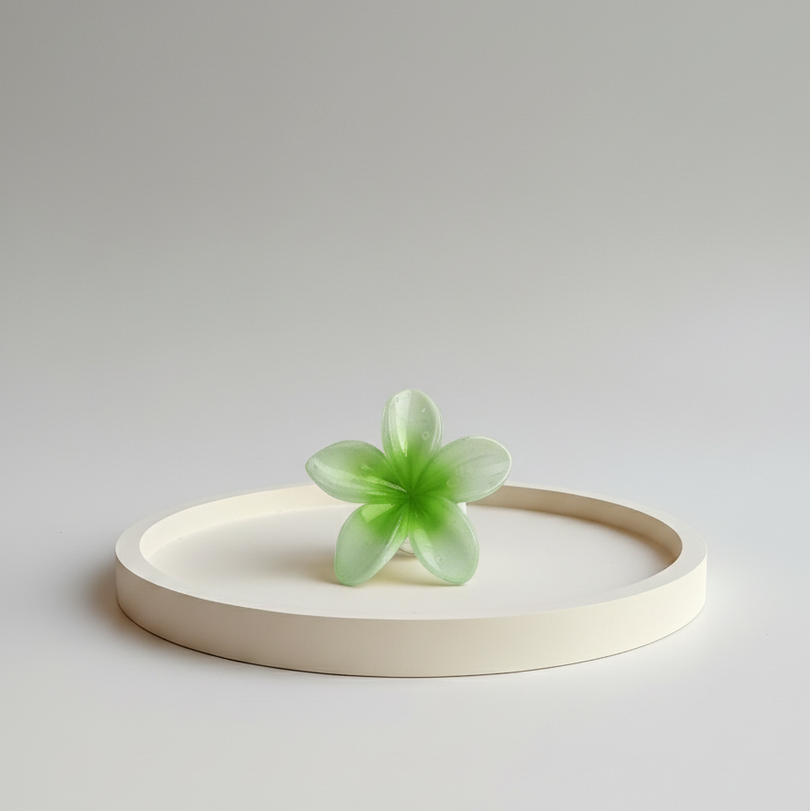 Flower Hair Clip (Green)