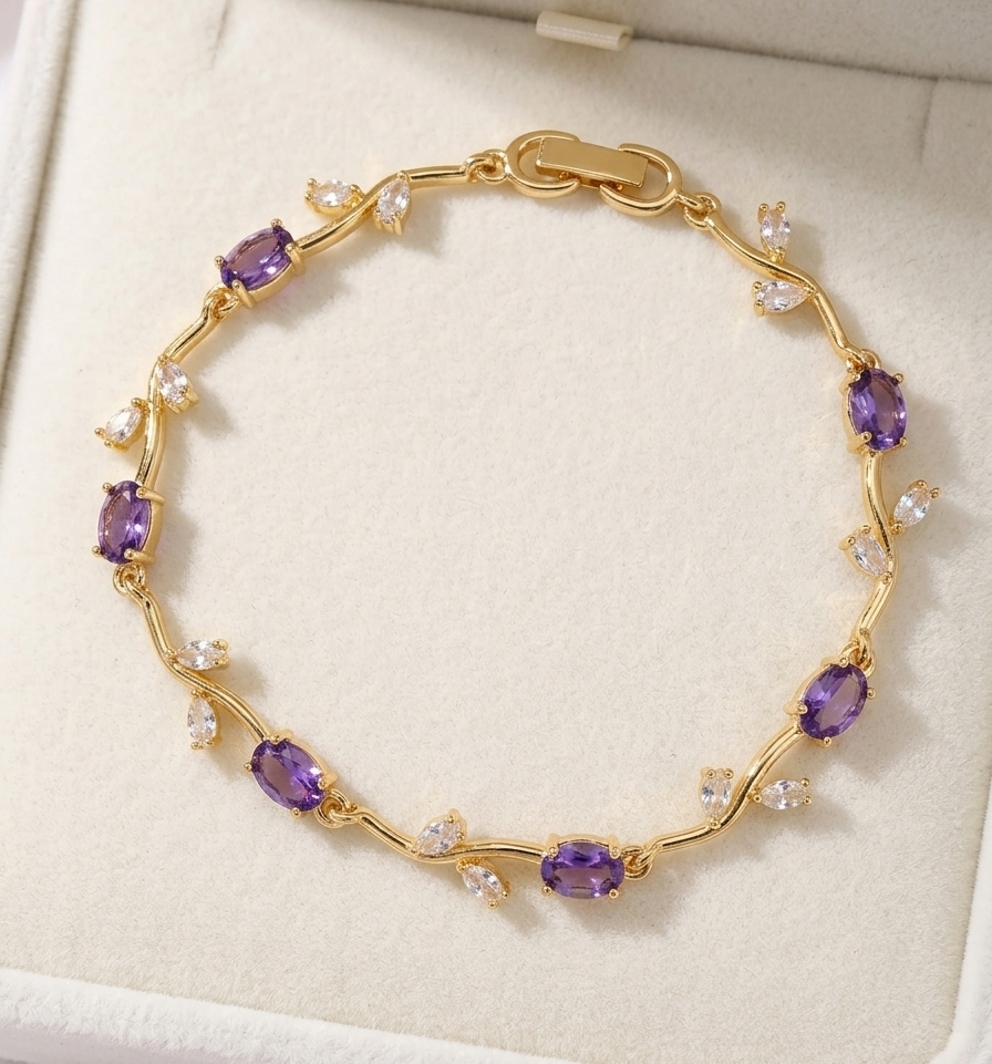 Tulip bracelet (Purple)