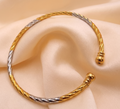 Gold Silver Plated Dual Tone Bracelet/kada