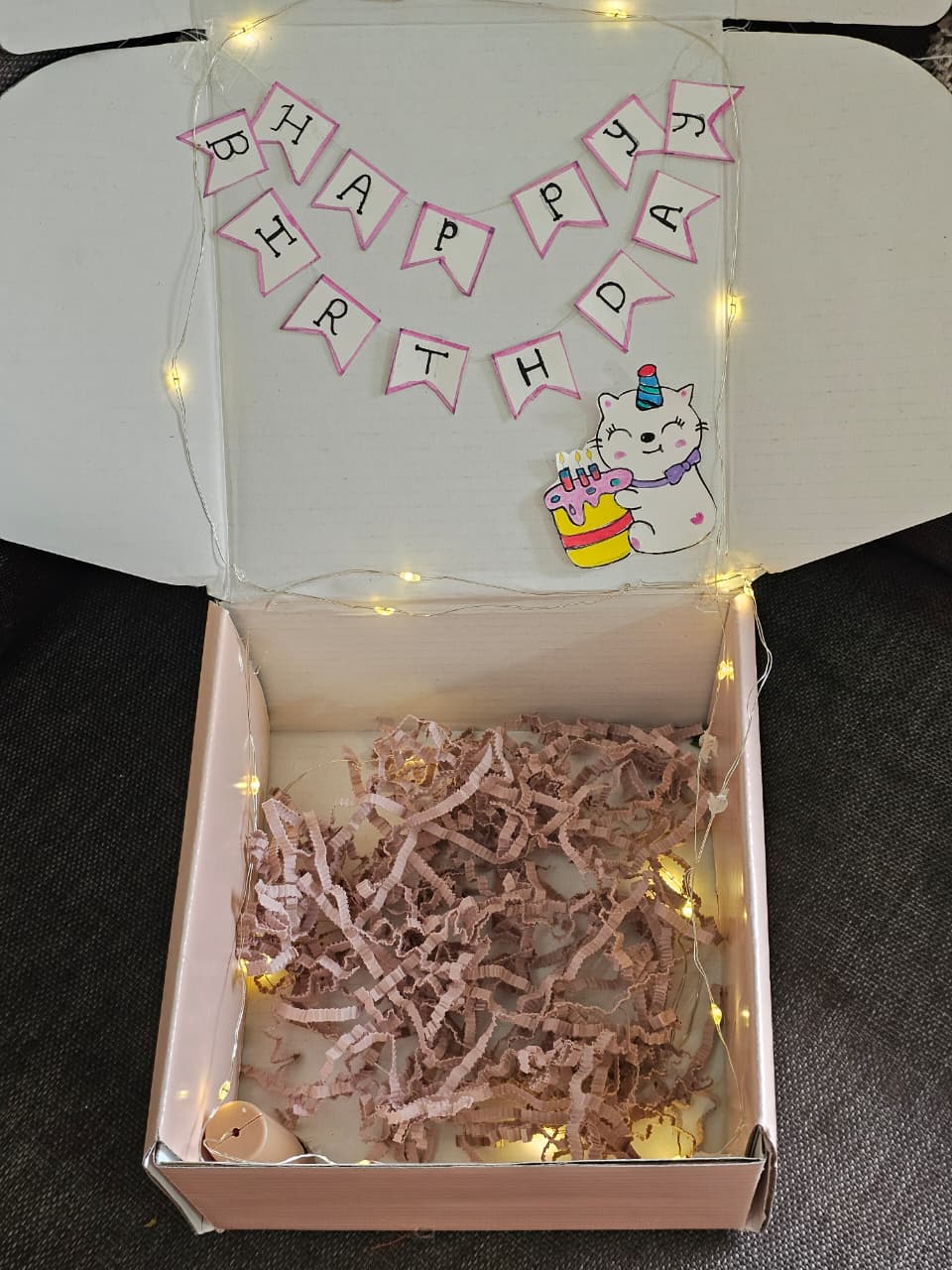 Birthday Gift Box With Lighting