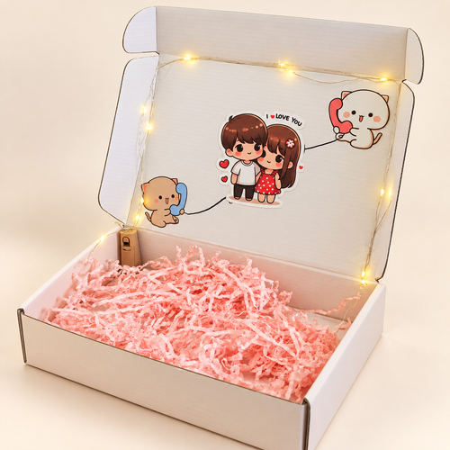 Add lights to your box (love theme) — product photo