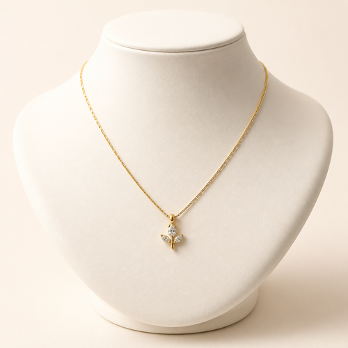 Anti-Tarnish Tulip Bud Pendant — product photo