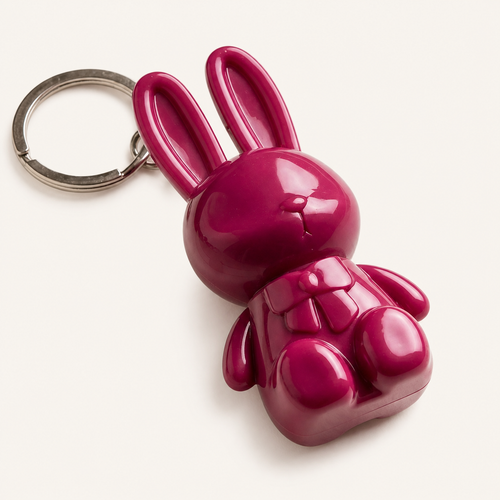 Bear Key Chain And Lipstick — product photo
