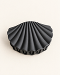 Seashell Claw Clip — Charcoal Black — product photo