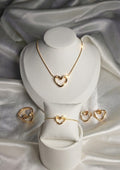 Open Heart Necklace
(Earrings, Ring & Bracelet 4-Piece combo )