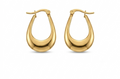 Anti-tarnish U-shaped Chunky Hoop Earrings