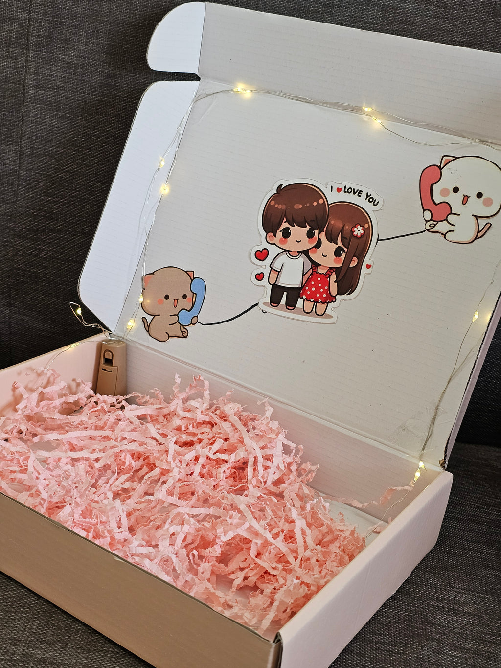 Add lights to your box (love theme)