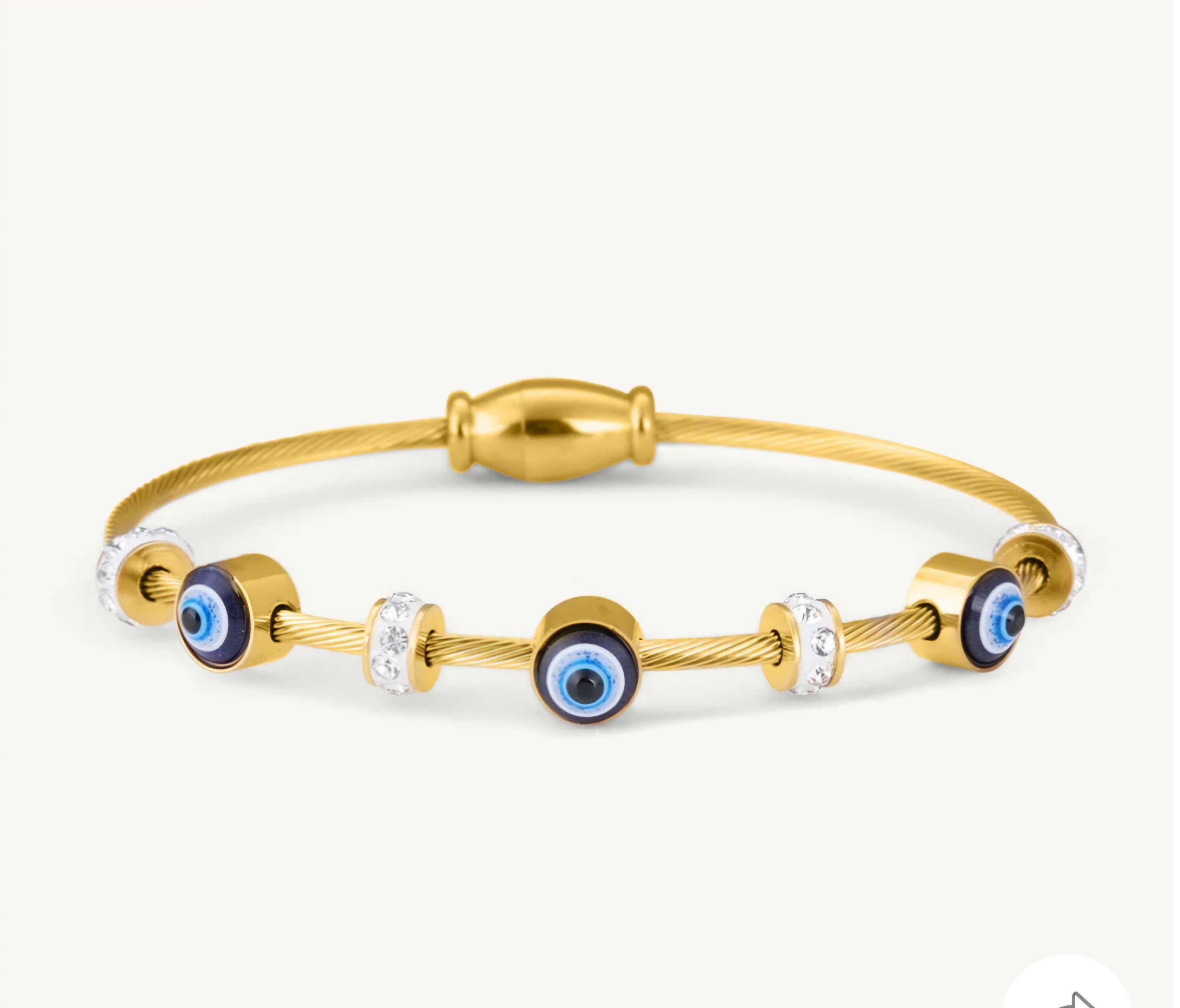 Anti-tarnish Evil Eye kada