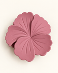 Satin Flower Hair Claw Clip — Rose Pink