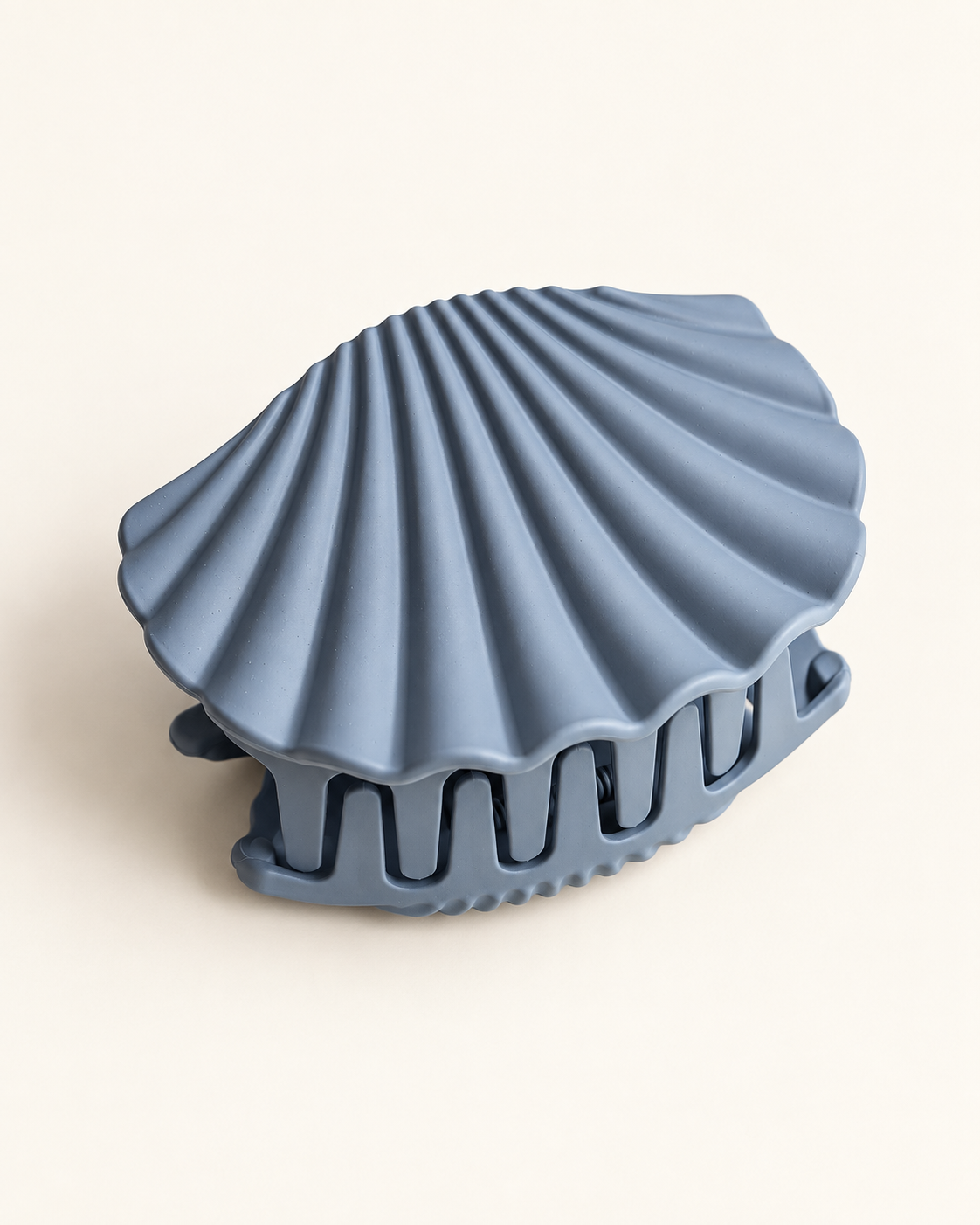 Seashell Claw Clip — Slate Blue — product photo